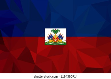 Haiti Flag vector illustration. Haiti Flag. National Flag of Haiti .