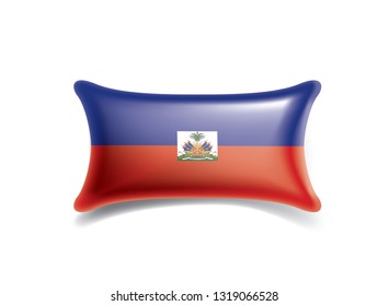 Haiti flag, vector illustration on a white background