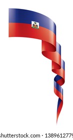 Haiti flag, vector illustration on a white background