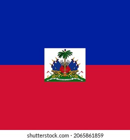 Haiti Flat Square Country Flag Icon