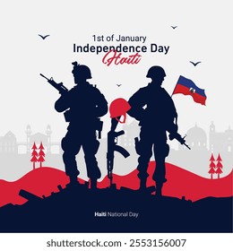 Haiti Independence Day Illustration Design
