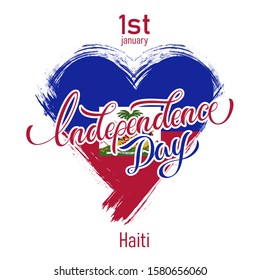Haiti Independence Day Vector Design Template Illustration. Good for greeting card, brochure, poster.