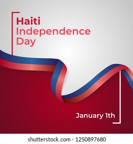 Haiti Independence Day Vector Template Design Illustration