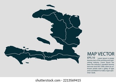 Haiti Map High Detailed On White Stock Vector Royalty Free 2213569415   Haiti Map High Detailed On 260nw 2213569415 