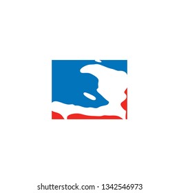haiti map logo icon vector symbol 