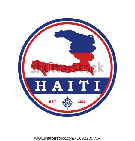 Haiti Map Vector , Country Logo