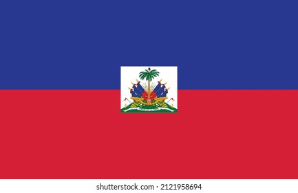 Haiti National Flag Vector Illustration as EPS. 