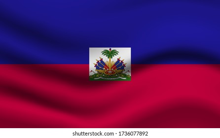 Haiti Vector Flag. Vector illustration.