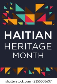 Haitian Heritage Month, held on May.