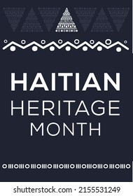 Haitian Heritage Month, held on May.