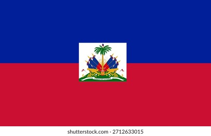 Icono de la bandera de la haity en alta calidad. Usado en el país de la Habilidad.
