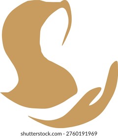 hajab logo vectoe light browm