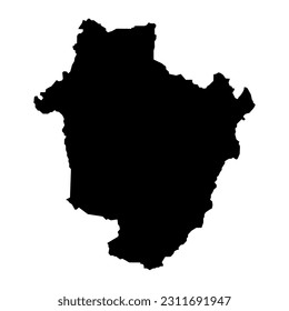 Hajdu Bihar county map, administrative district of Hungary. Vector illustration.
