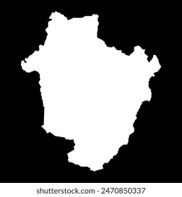 Hajdu Bihar county map, administrative district of Hungary. Vector illustration.
