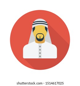 haji glyph flat vector icon