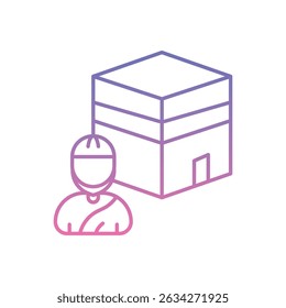 Hajj Icon vector stock illustration