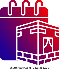 Hajj Line vector Icon Design