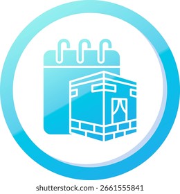 Hajj Linie Vektor Icon Design
