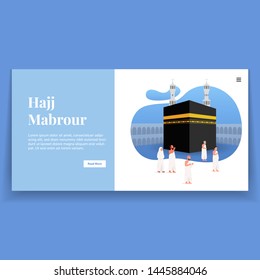 Hajj Mabrour Illustration Landing Page