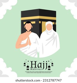 Hajj Mabrour Season and Eid al adha Islamic Artwork Template Design