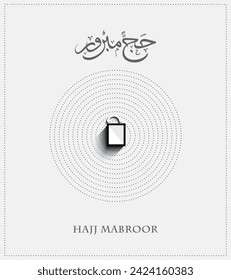 Hajj Mubarak. Kaaba vector design. translations; hajj mubarak creative design for social media post. eid mubarak ads, hajj, ramadan post design.