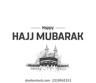 Hajj Mubarak, Hajj Mabroor, Happy Hajj Mubarak, Hajj, Muslims, Mecca, Makka, Islam, Typographic design, Islamic Event, Vector, Typography, Icon