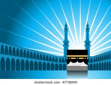 Hajj/ Pilgrimage Background 1-vector