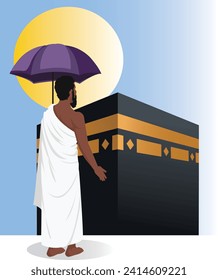 Hajj pilgrimage to Mecca, the Kaaba of Saudi Arabia