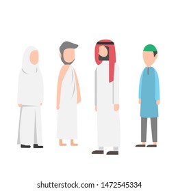 Hajj, Umrah, and Eid al-Adha, people who are performing Hajj and will slaughter camels on Eid al-Adha