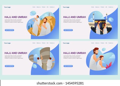 Hajj and umrah landing page template