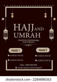 Hajj and Umrah Luxury package flyer, Ramadan Kareem flyer template islamic brochure post Arabic calligraphy, Greeting card celebration of Muslim community festival, Translation: The month of fasting