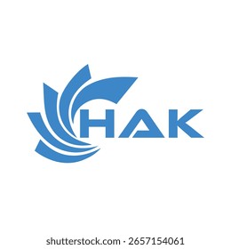 HAK-Buchstabendesign. Logo-Design der HAK-Buchstabentechnologie auf weißem Hintergrund. HAK Monogram Logo Design für Unternehmer und Unternehmen
