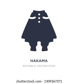 hakama icon on white background. Simple element illustration from Fashion concept. hakama icon symbol design.