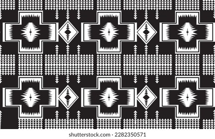 Haku Geometrisches marokkanisches Tribal.nahtloses Muster. Native Ornamente. Ethnische südwestliche Dekoration. Boho-Ornament. mexikanische Decke, Teppich. Holzteppich. Print.pillowcase.chair