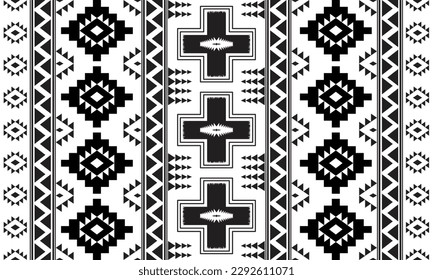 Patrón Haku Geométrico Marroquí Tribal.sin costura. Ornamento nativo. Decoración de estilo étnico suroeste. Ornamento de Boho. manta mexicana, alfombra. Alfombra tejida. Print.pillowcase.chair