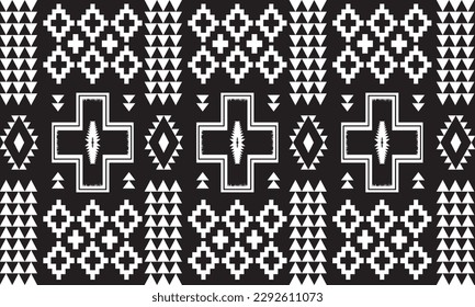 Haku Geometric Moroccan Tribal.seamless pattern. Native ornament. Ethnic South Western decor style. Boho ornament. Mexican blanket, rug. Woven carpet . Print.pillowcase.chair