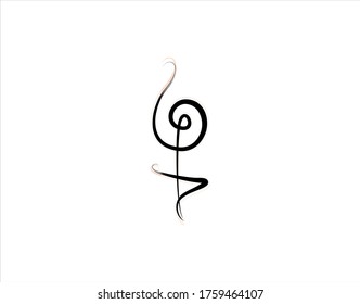 Hakuna matata icon on white background in vector illustration