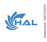 HAL letter design. HAL letter technology logo design on white background. HAL Monogram logo design for entrepreneur and business
