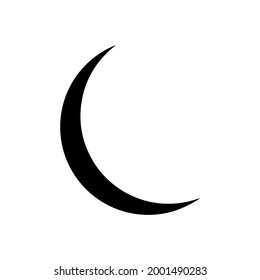 hal moon silhouette vector,icon on a white background