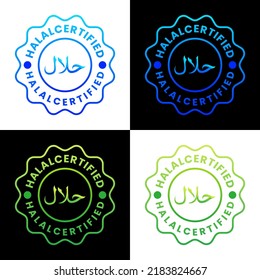 Halal Certified Gradient Logo Design