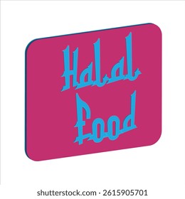 Halal food labels Icon. Halal icon, Vector illustration