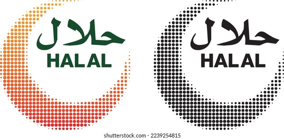 HALAL food logo for packaging