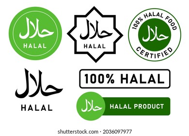 Mini Quadrat Halal Symbol Farbe Geschäft Verpackung Display Aufkleber 