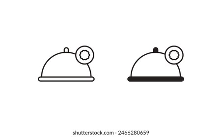 Diseño de icono halal con fondo blanco ilustración de stock