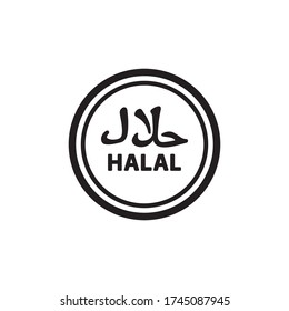 Halal Icon In Trendy Design Vector Eps 10