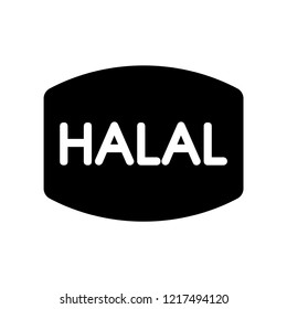 Halal icon. Trendy Halal logo concept on white background from Religion collection. Suitable for use on web apps, mobile apps and print media.
