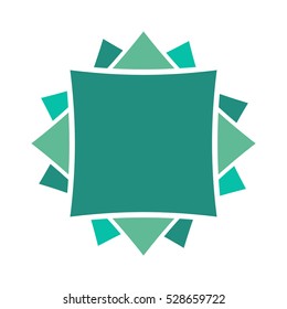 Halal Islamic template symbol. East ornament for emblem. Muslim sign for food
