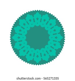 Halal Islamic template symbol. East ornament for emblem. Muslim sign for food