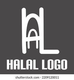 Icono de logotipo halal Ilustración vectorial