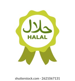 halal logo isolated on white background